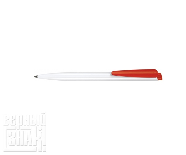 Ручка Senator 2600 Dart Basic белая с красным клипом